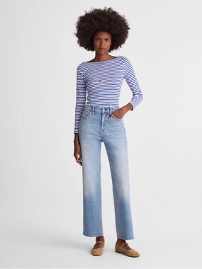 Madewell The Perfect Vintage Wide Leg Crop Jeans Sz 23